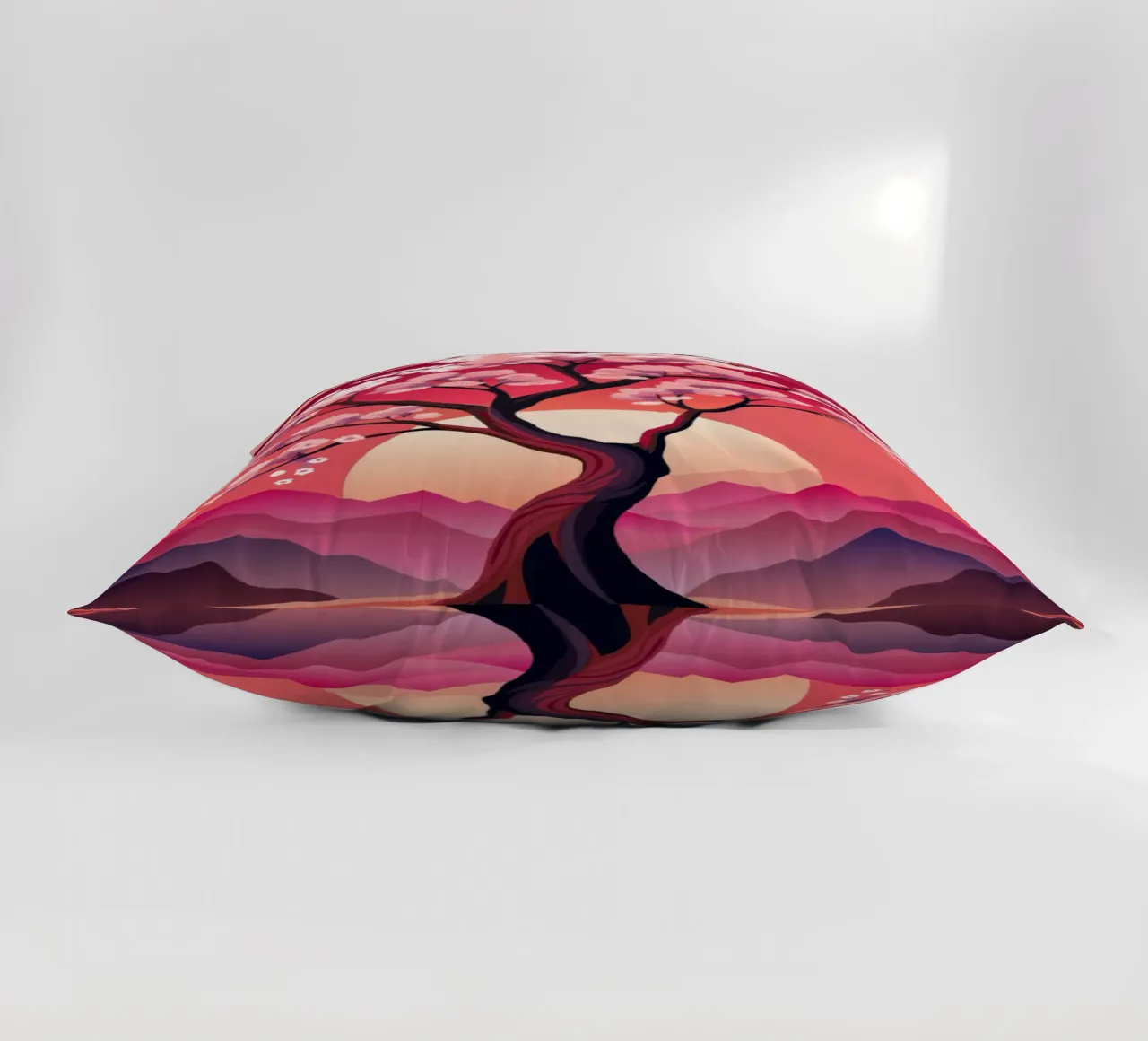 Sakura Sunset cuscino da Artistic-shop
