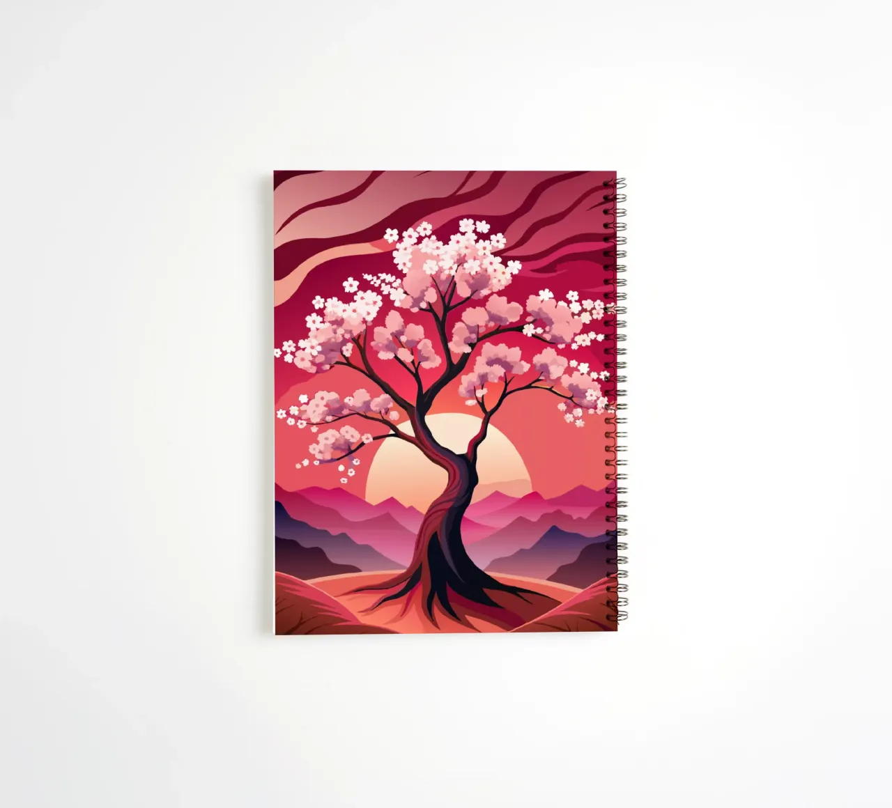 Sakura Sunset spiral notebook by Artistic-shop