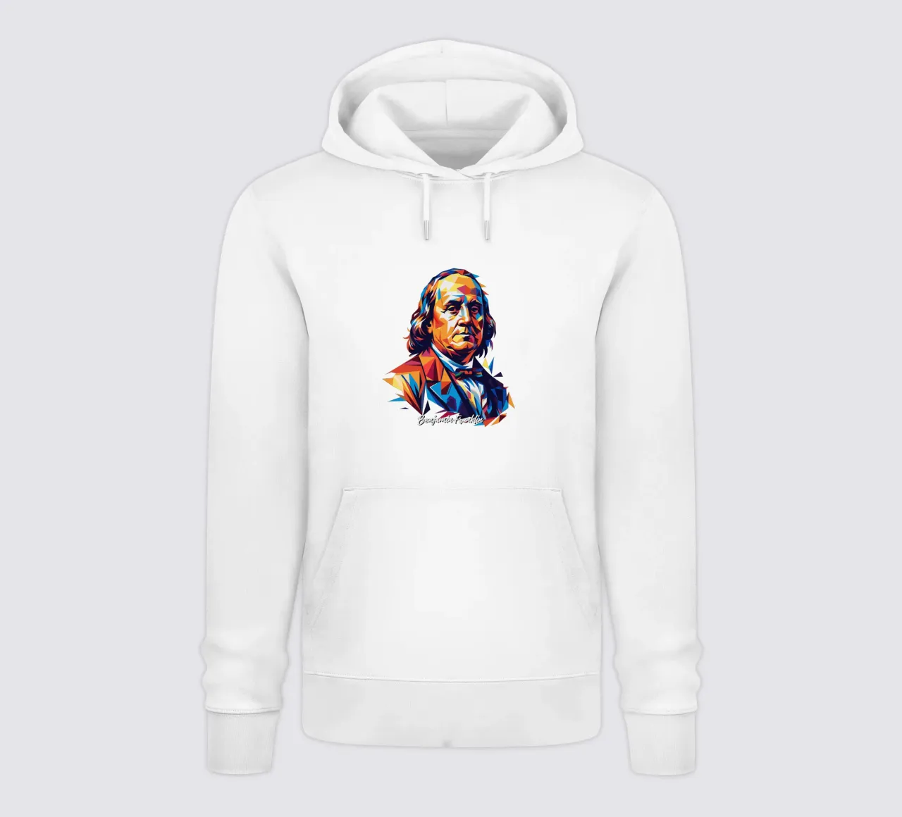 Benjamin Franklin in WPAP Pop ARt felpa con cappuccio da vectorartnesia
