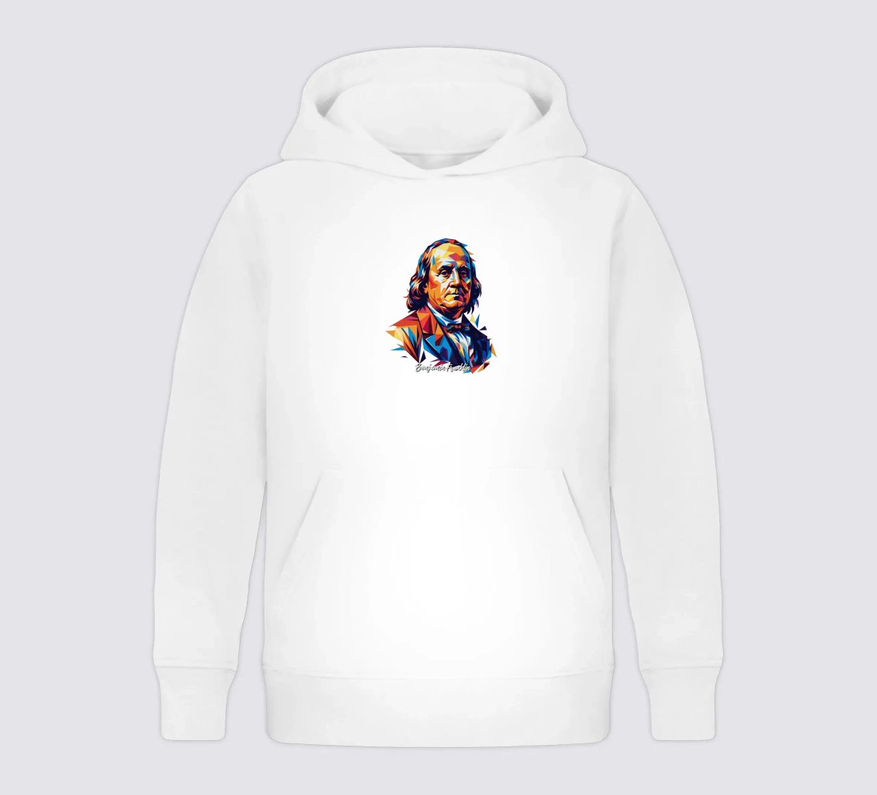 Benjamin Franklin in WPAP Pop ARt felpa bambino con cappuccio da vectorartnesia