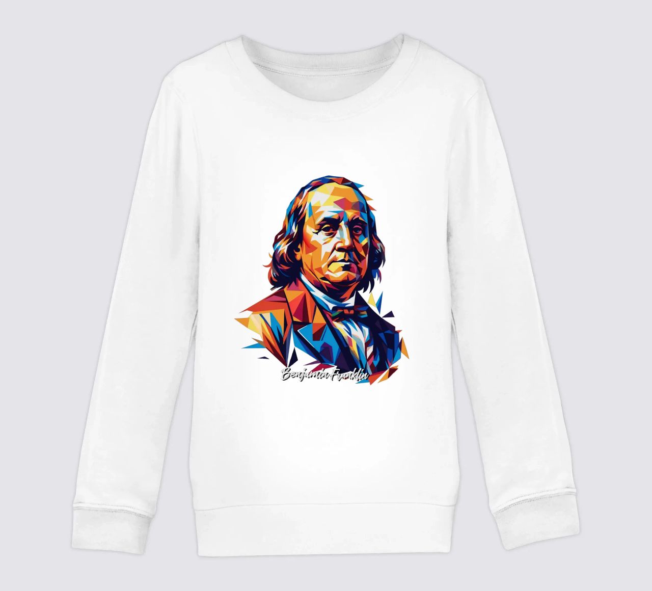 Benjamin Franklin in WPAP Pop ARt felpa bambino da vectorartnesia