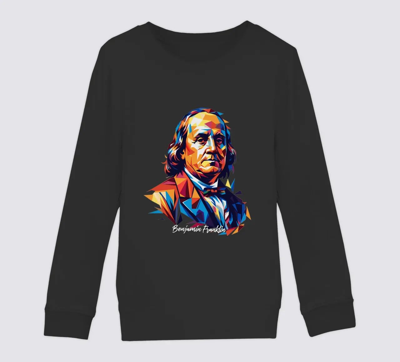 Benjamin Franklin in WPAP Pop ARt felpa bambino da vectorartnesia