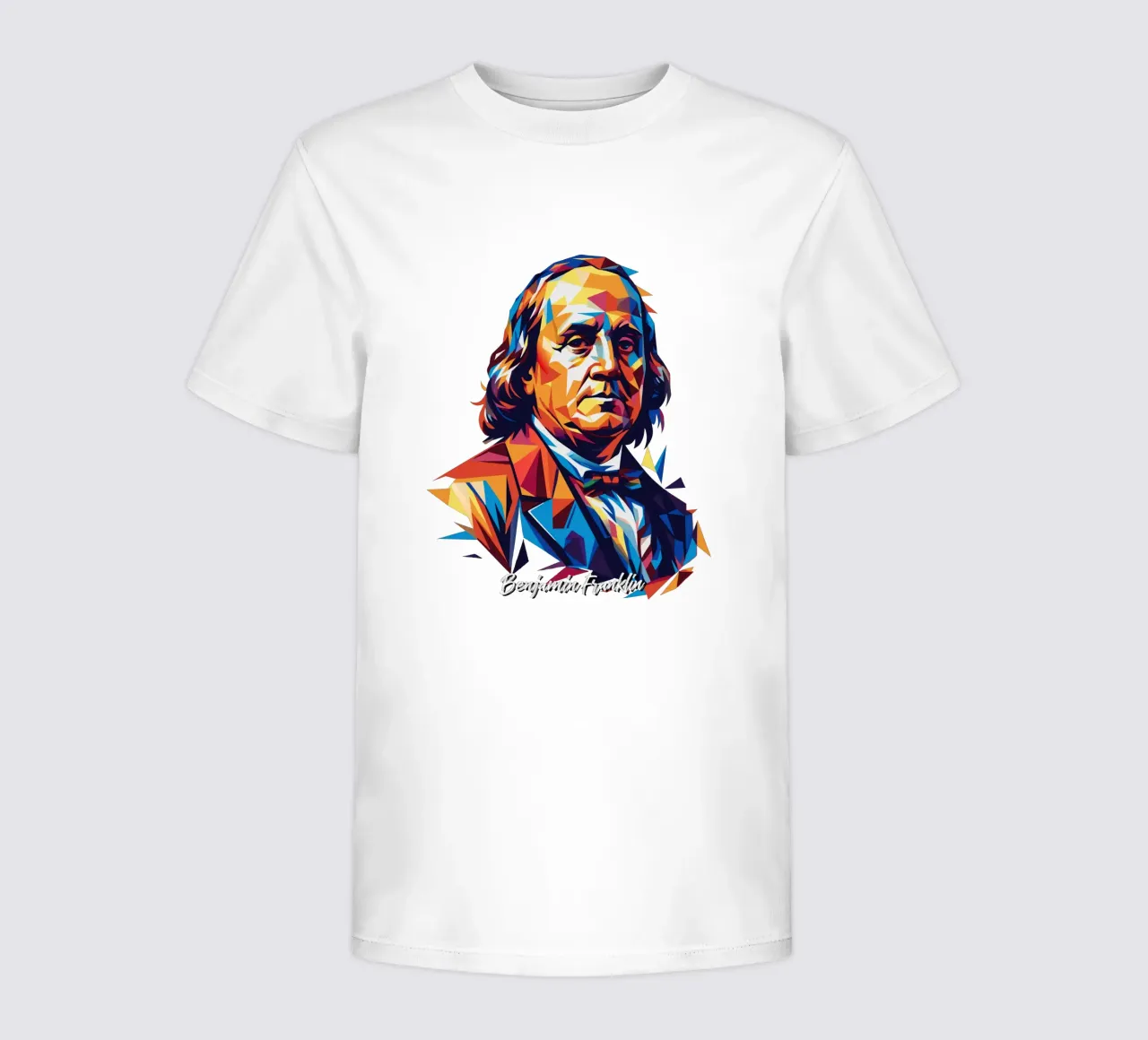 Benjamin Franklin in WPAP Pop ARt t-shirt bambini da vectorartnesia