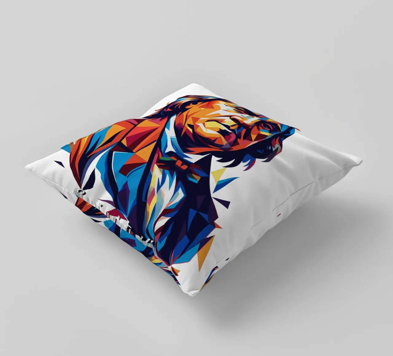 Benjamin Franklin in WPAP Pop ARt cuscino da vectorartnesia