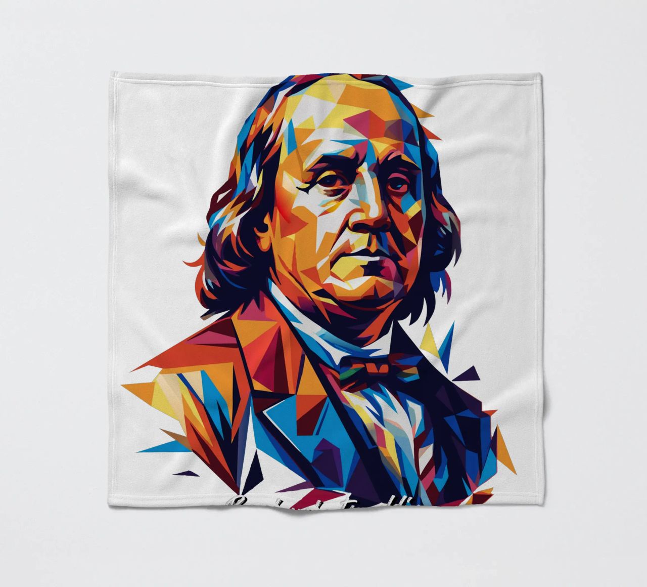 Benjamin Franklin in WPAP Pop ARt coperta in pile da vectorartnesia