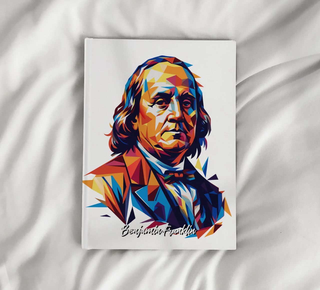 Benjamin Franklin in WPAP Pop ARt notebook by vectorartnesia