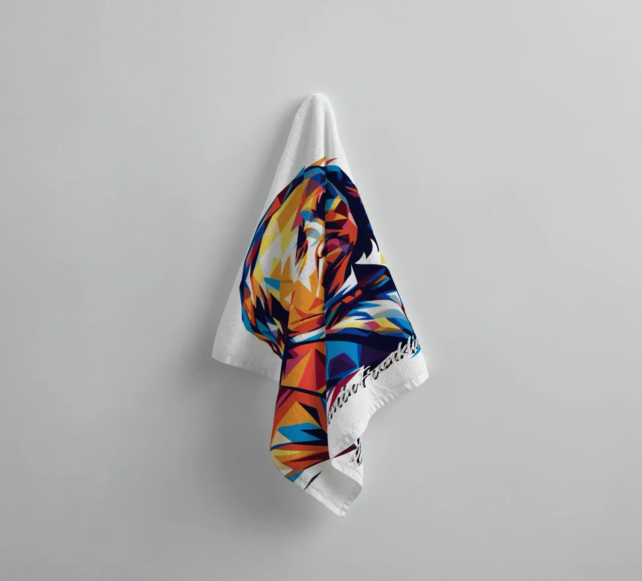 Benjamin Franklin in WPAP Pop ARt towel by vectorartnesia