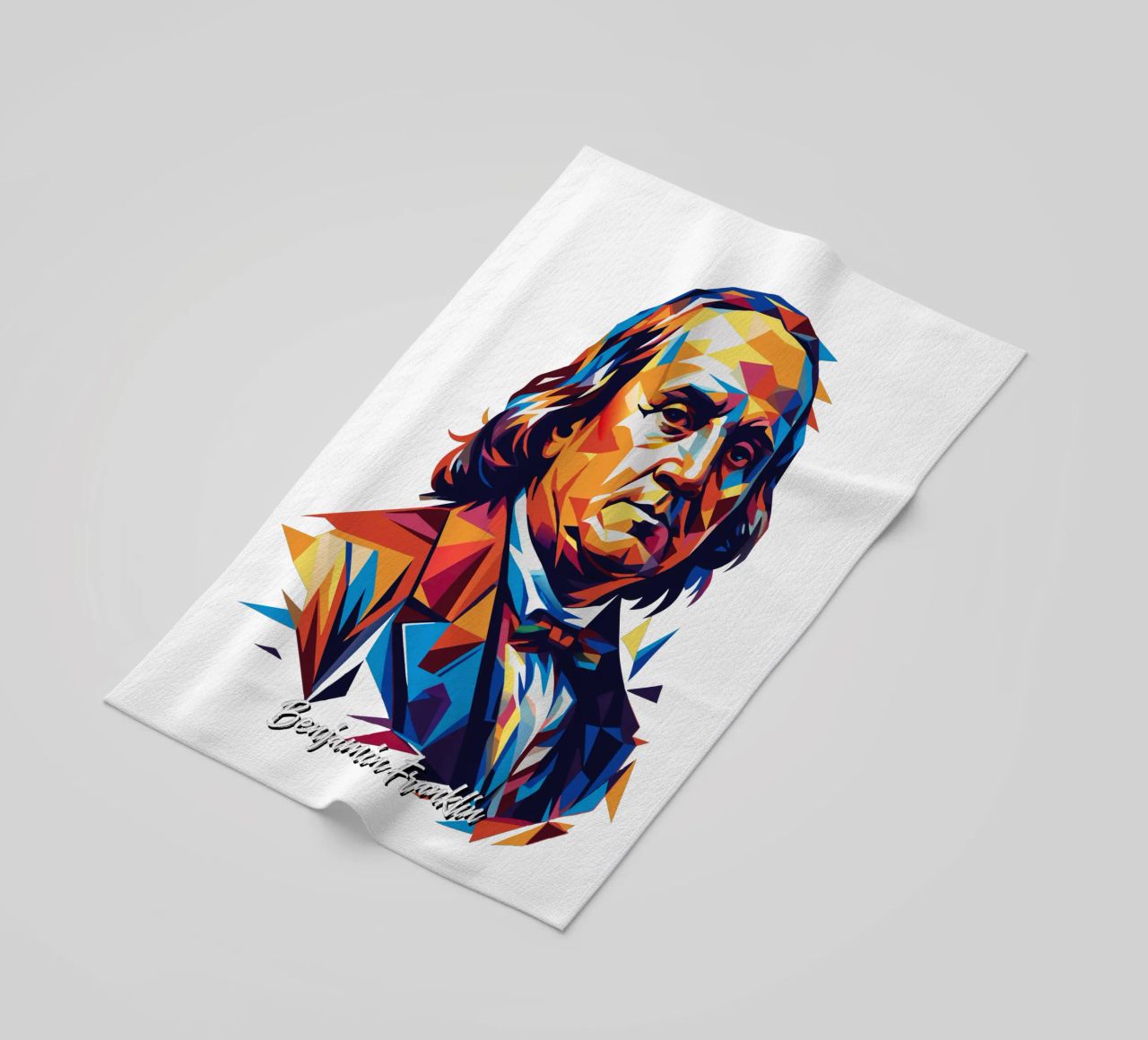 Benjamin Franklin in WPAP Pop ARt telo mare da vectorartnesia