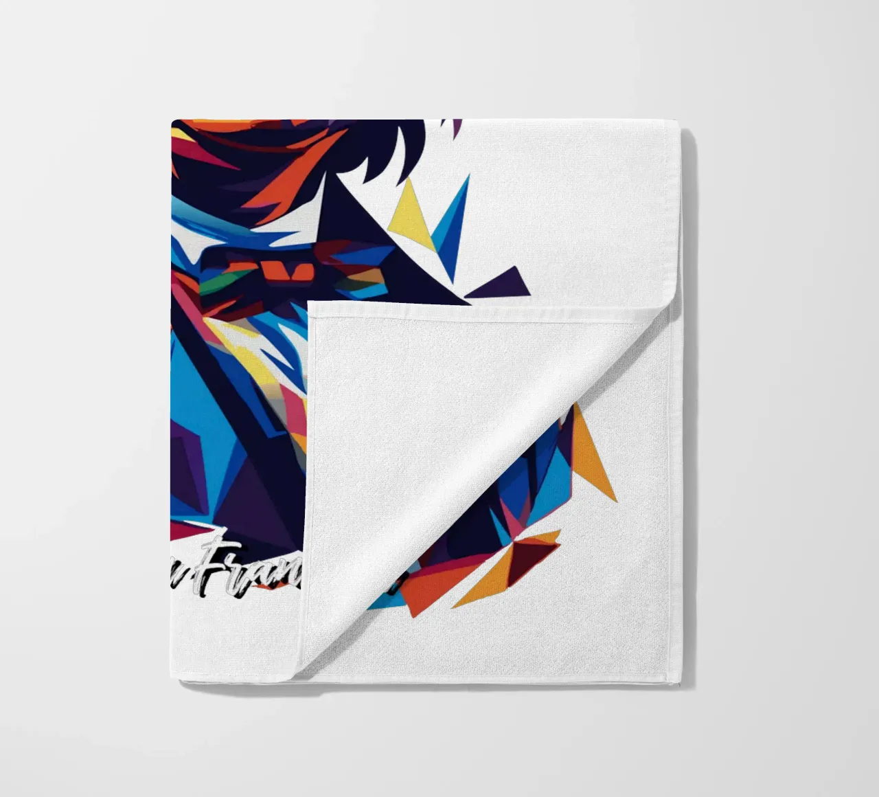 Benjamin Franklin in WPAP Pop ARt serviette de plage de vectorartnesia