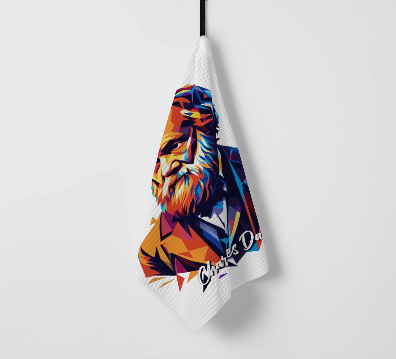 Charles Darwin in WPAP Pop Art canovaccio da cucina da vectorartnesia
