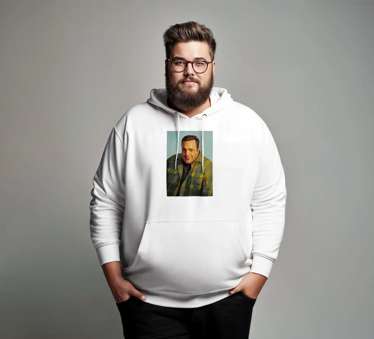 Kevin James Doug Meme Art felpa con cappuccio da Lootprint