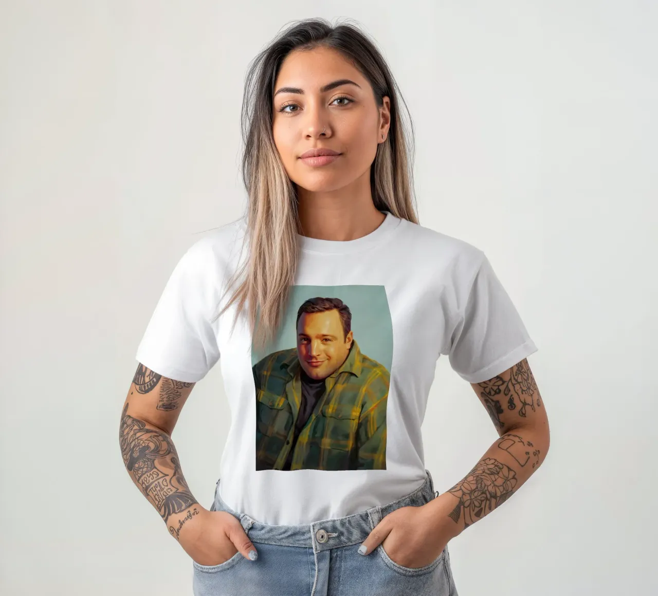 Kevin James Doug Meme Art t-shirt da Lootprint