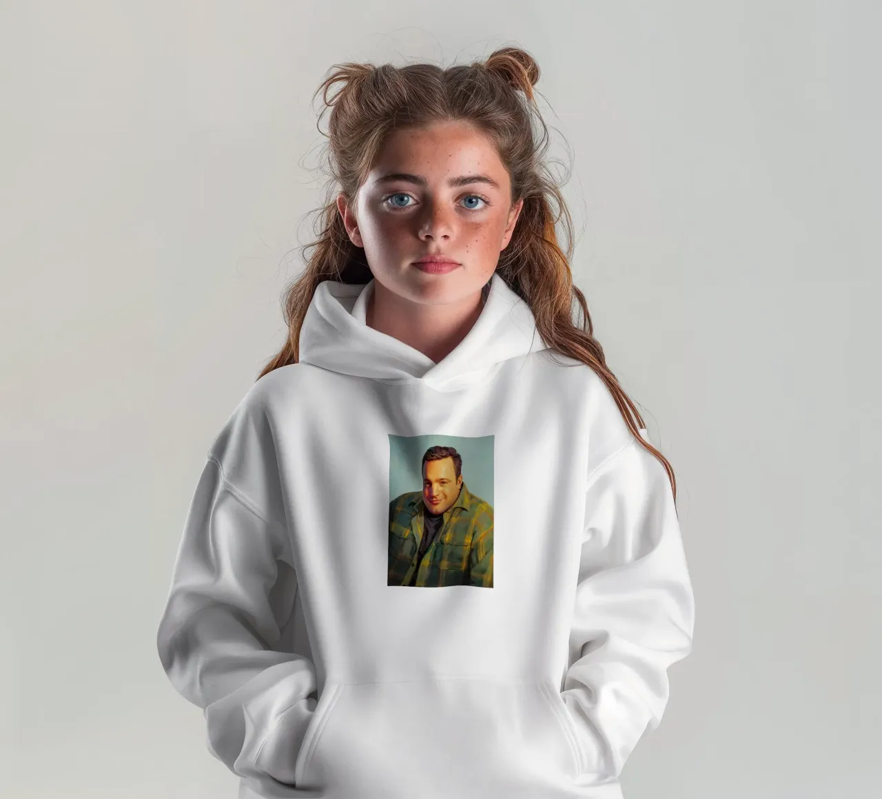 Kevin James Doug Meme Art felpa bambino con cappuccio da Lootprint