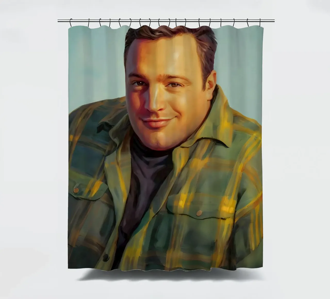 Kevin James Doug Meme Art tenda da doccia da Lootprint