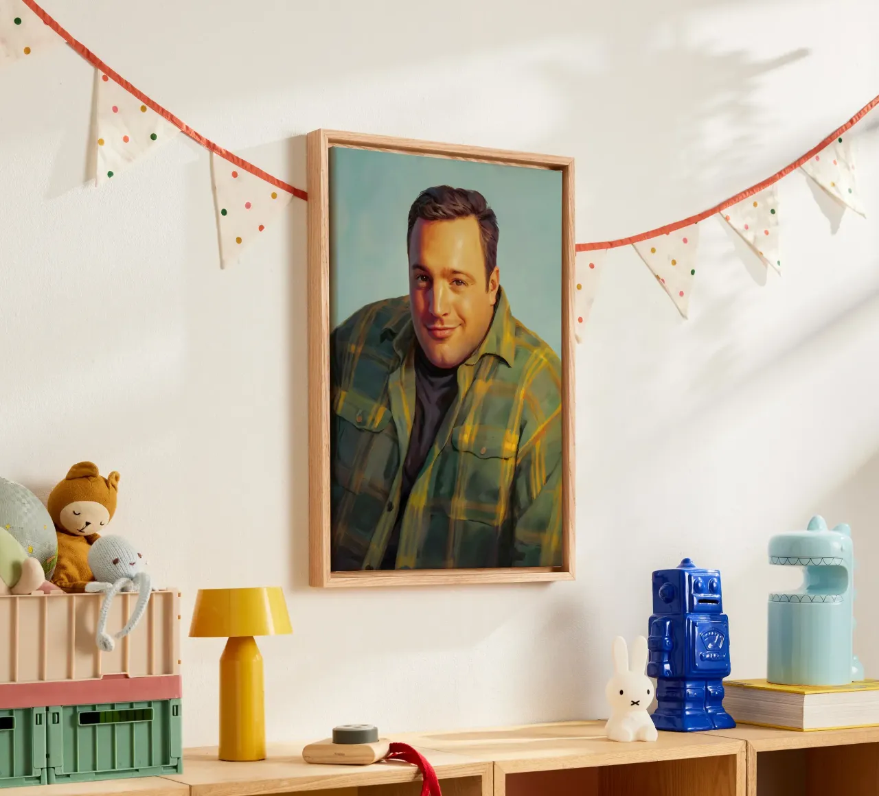 Kevin James Doug Meme Art canvas by Lootprint
