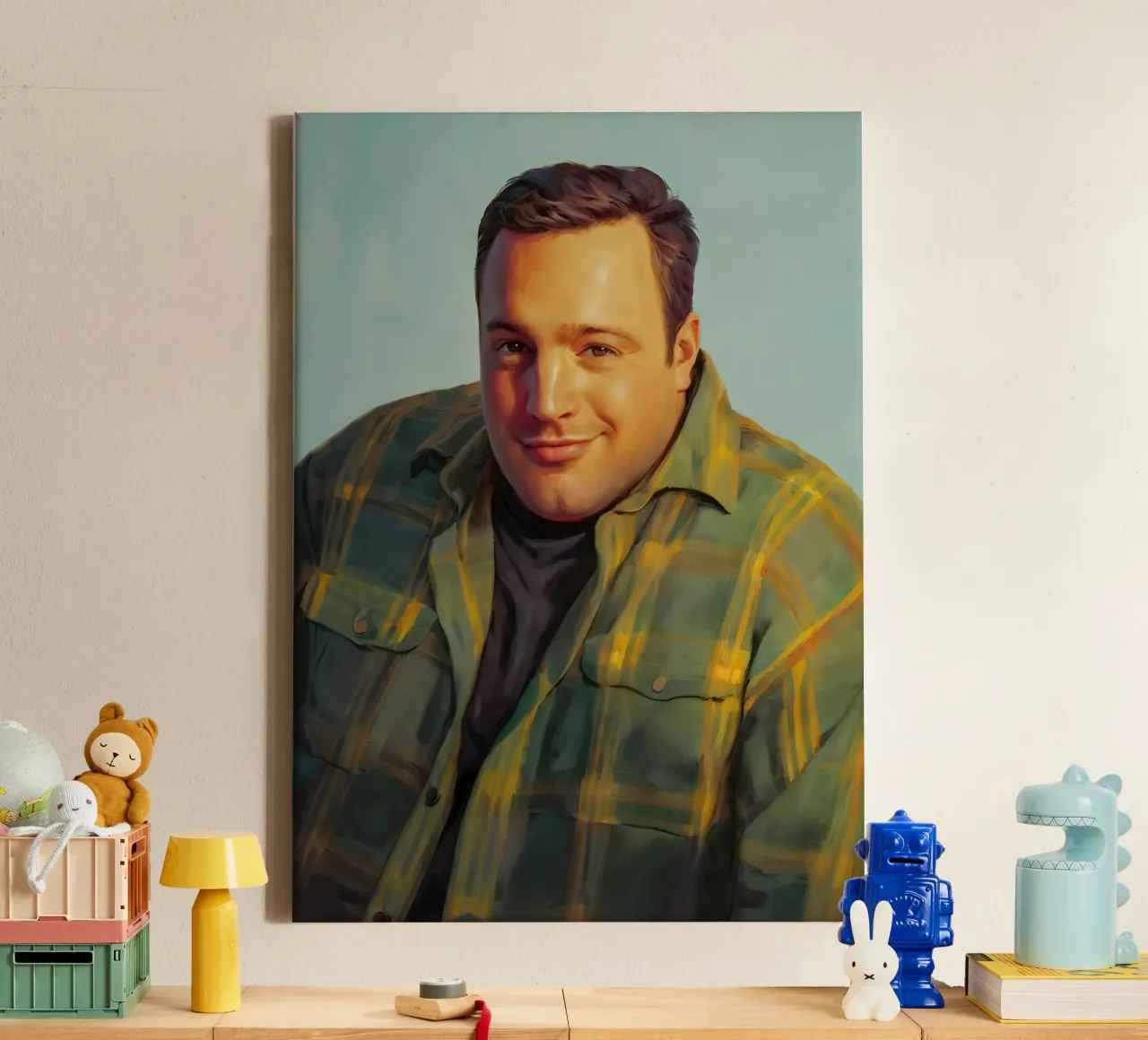 Kevin James Doug Meme Art canvas by Lootprint