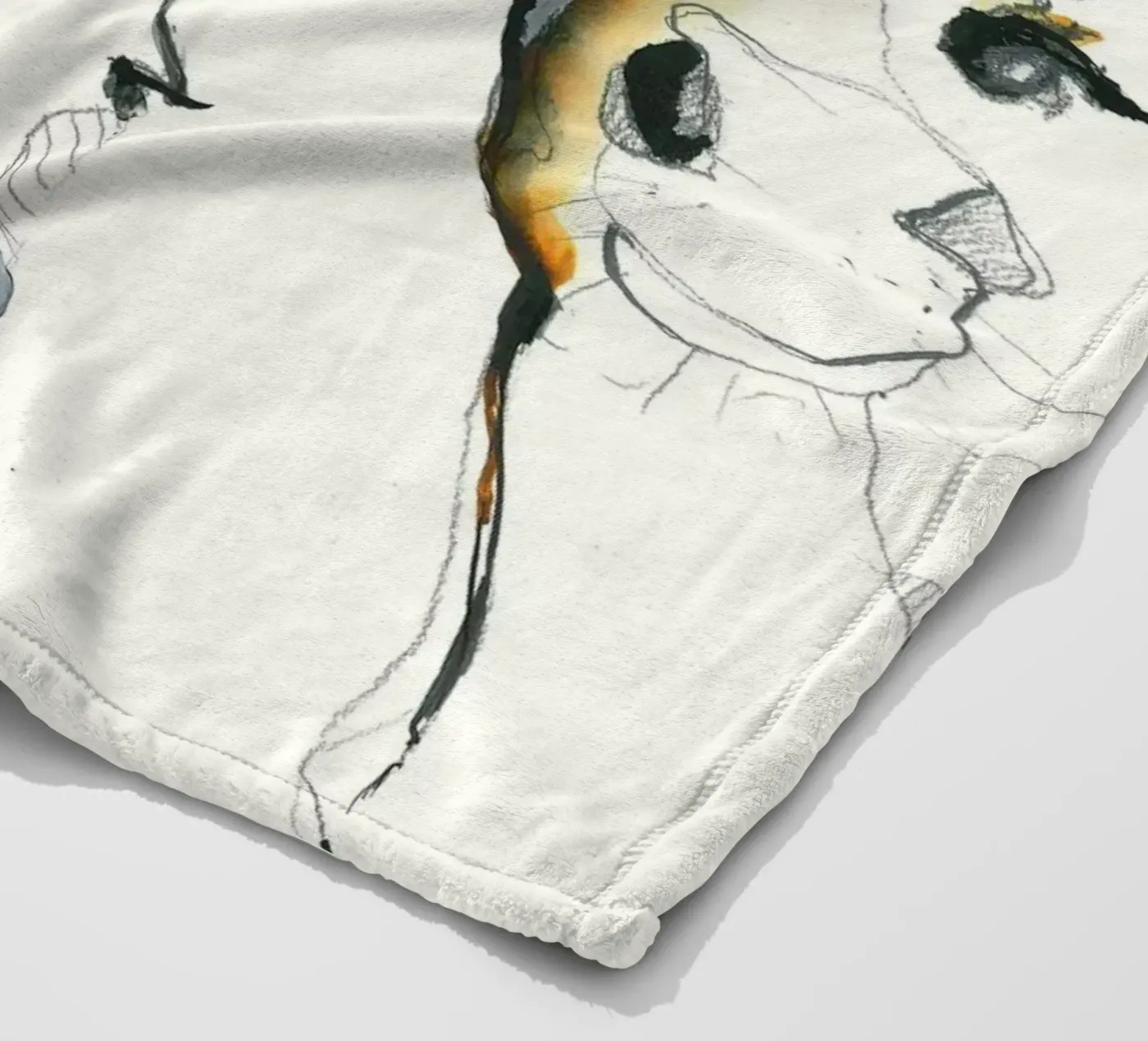 drei Esel Fleecedecke von Petit Boom Prints