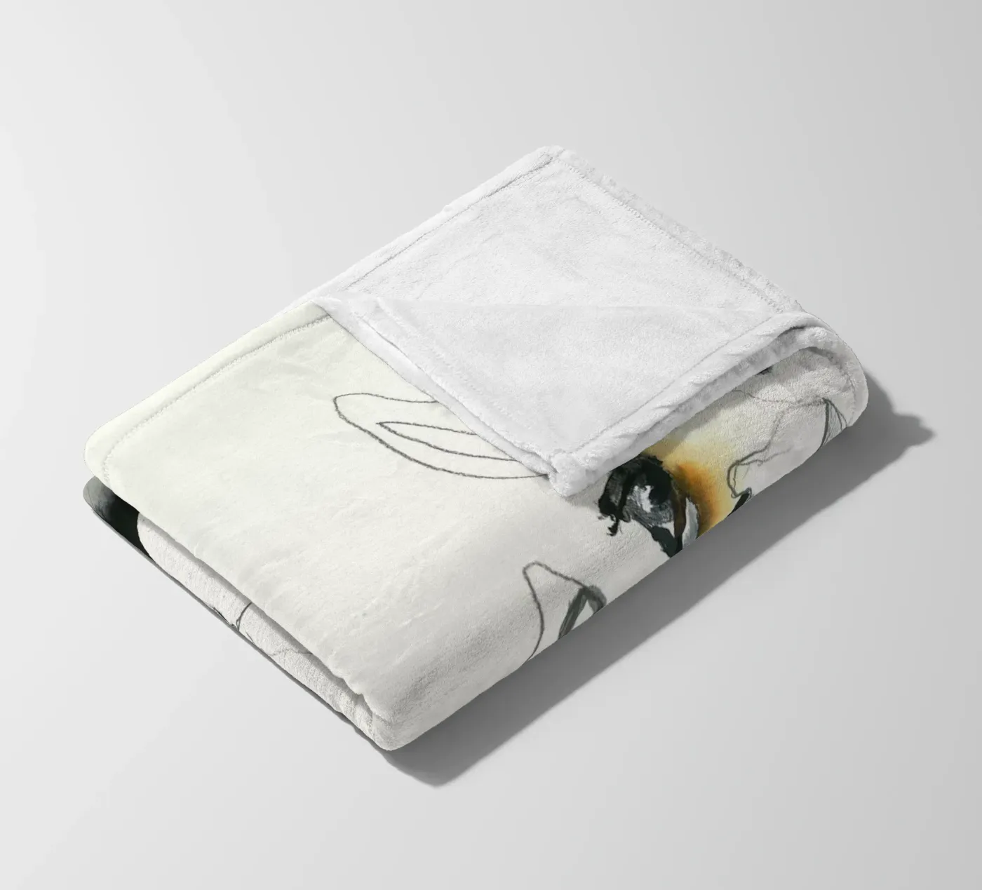 drei Esel Fleecedecke von Petit Boom Prints