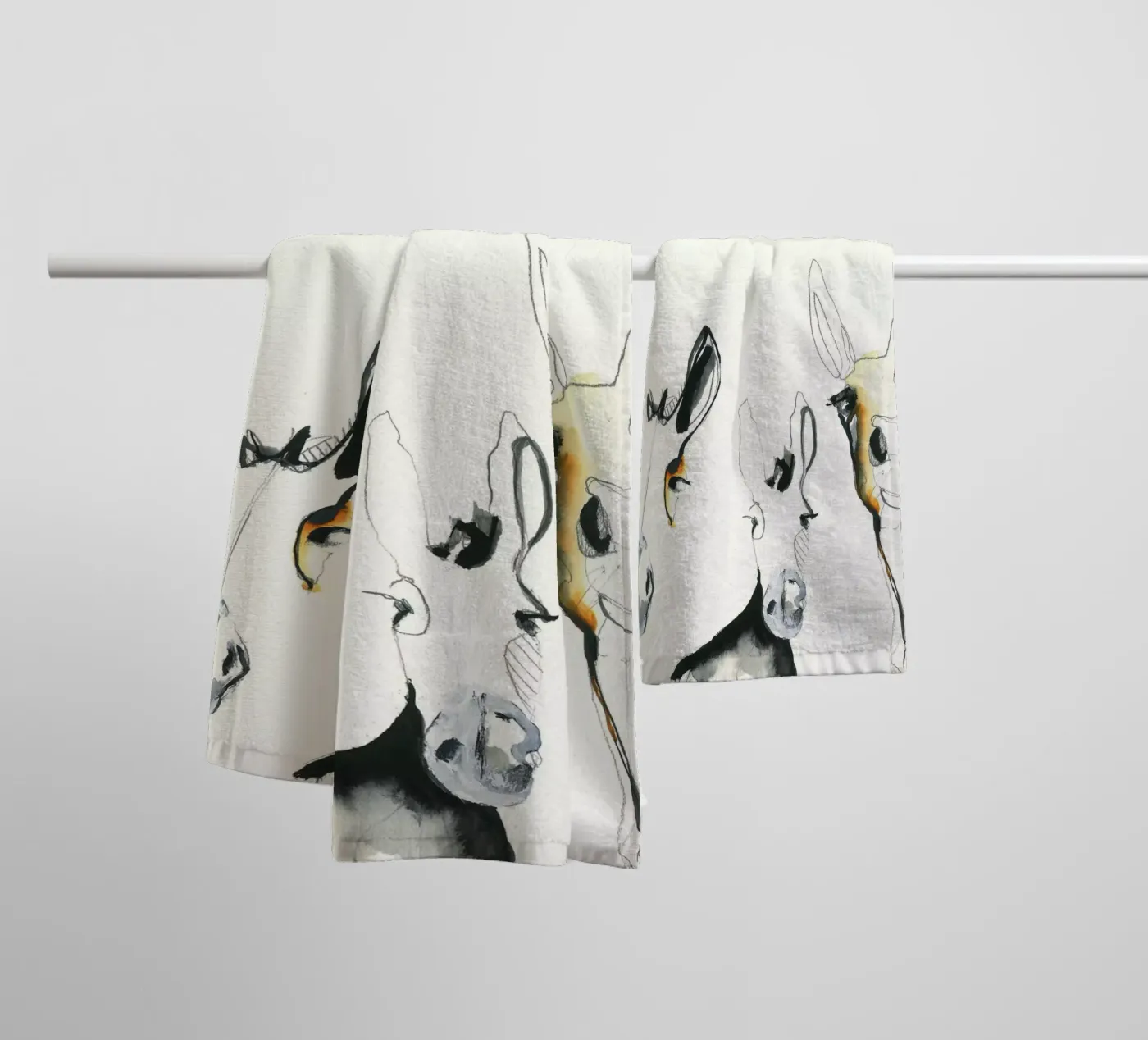 three donkeys towel by Petit Boom Prints