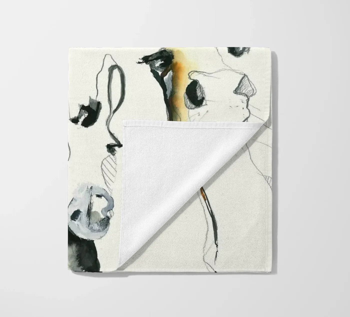 three donkeys strandhanddoek van Petit Boom Prints