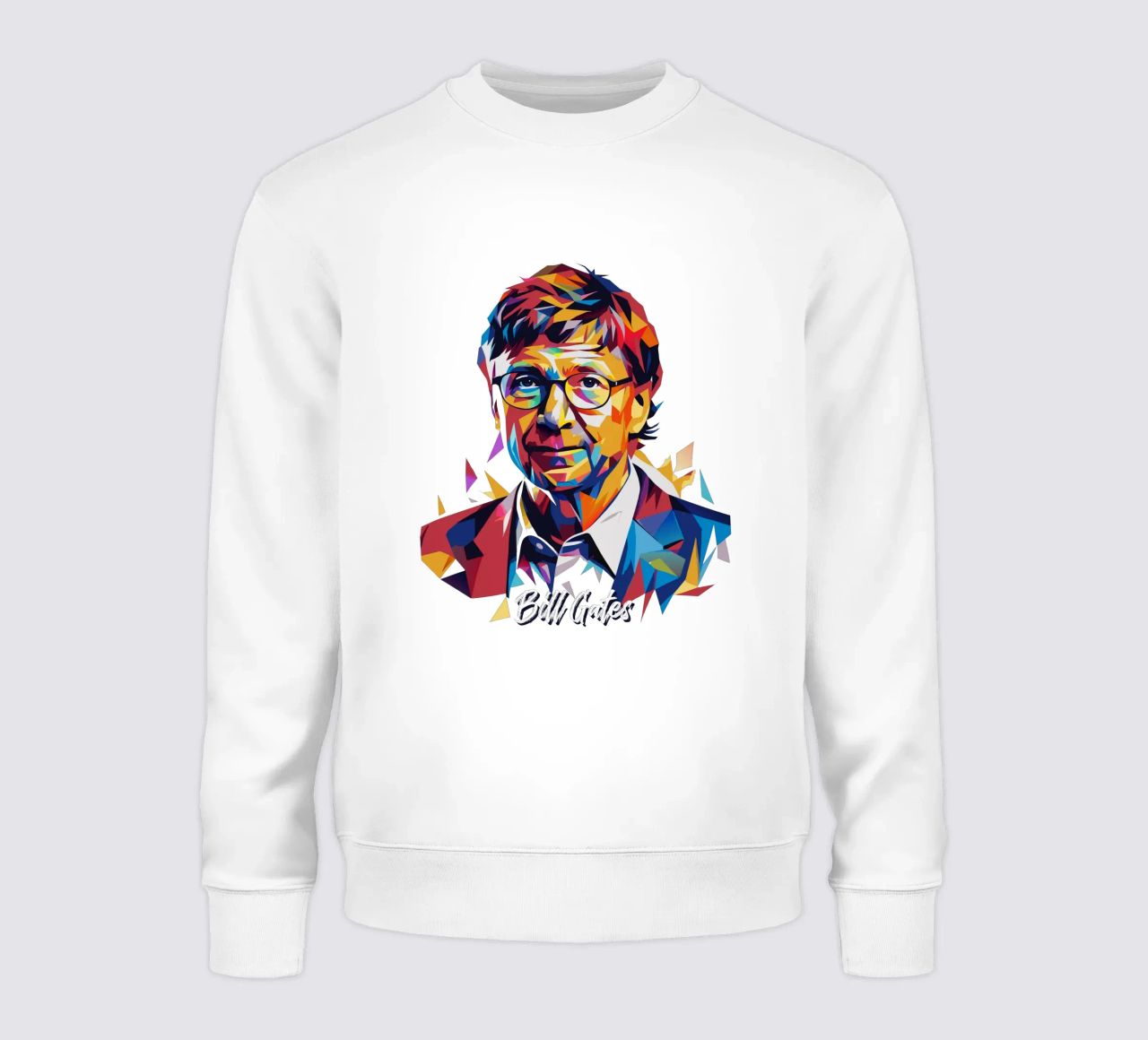 Bill Gates In WPAP Pop ARt felpa da vectorartnesia