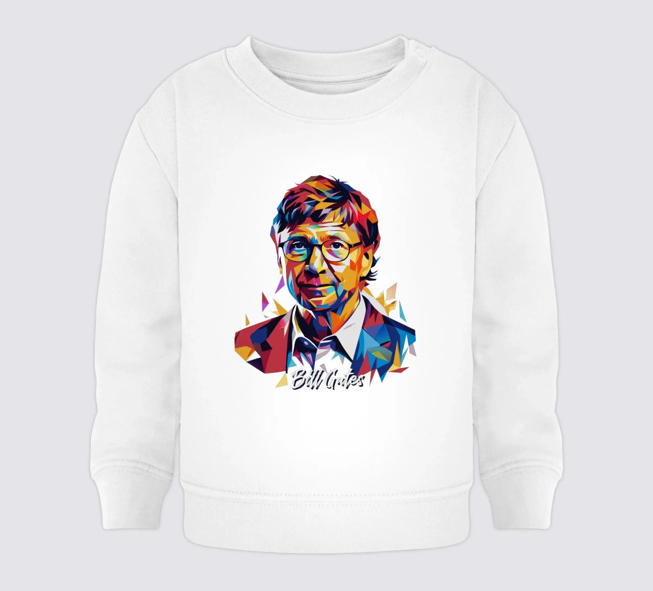 Bill Gates In WPAP Pop ARt felpa neonato da vectorartnesia