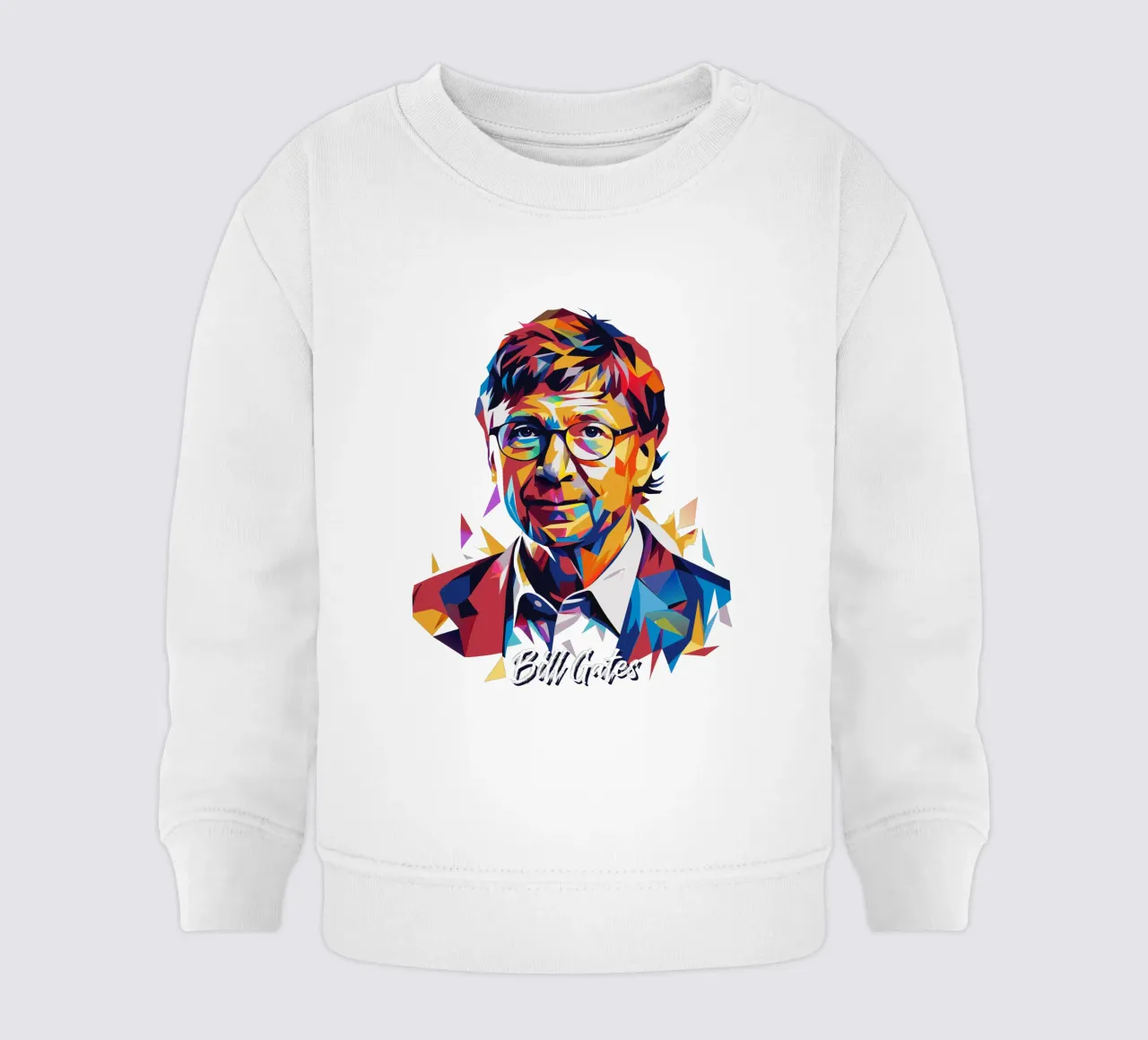 Bill Gates In WPAP Pop ARt felpa neonato da vectorartnesia