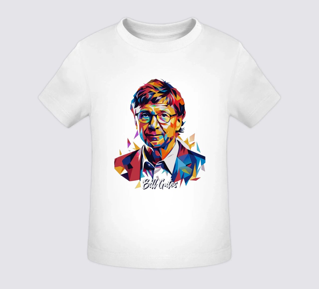 Bill Gates In WPAP Pop ARt maglietta neonato da vectorartnesia