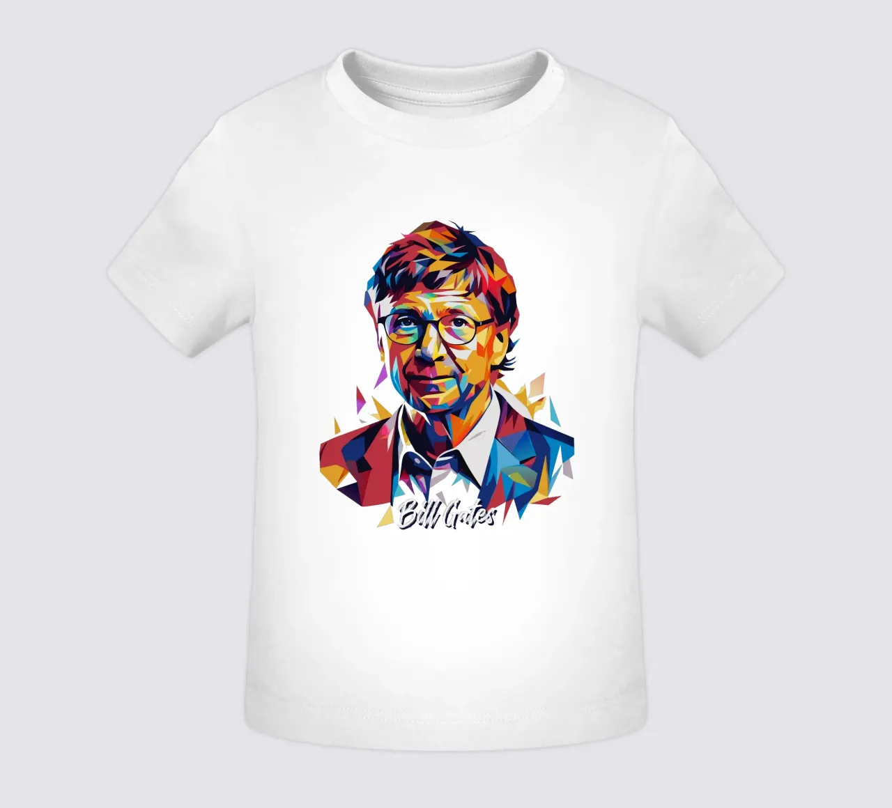 Bill Gates In WPAP Pop ARt maglietta neonato da vectorartnesia