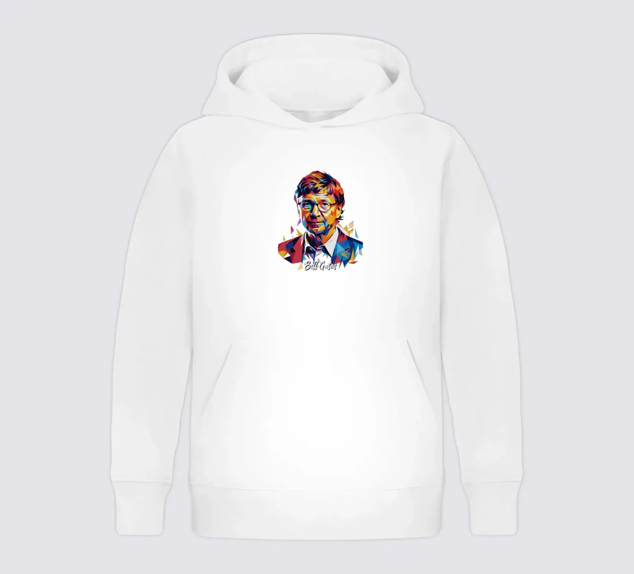 Bill Gates In WPAP Pop ARt felpa bambino con cappuccio da vectorartnesia