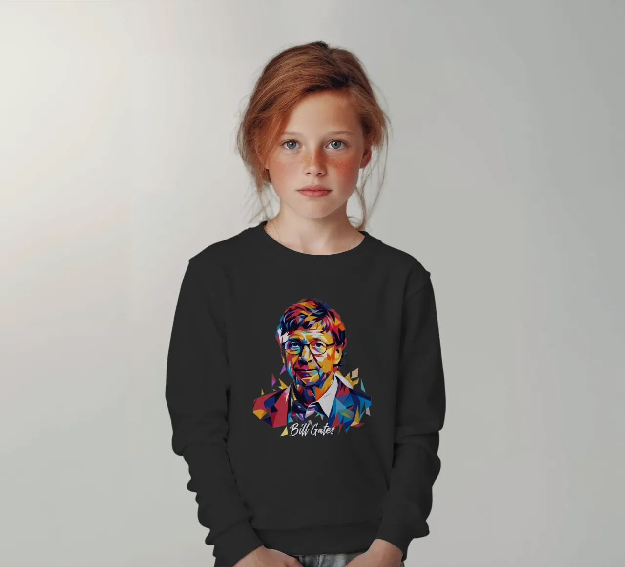 Bill Gates In WPAP Pop ARt felpa bambino da vectorartnesia