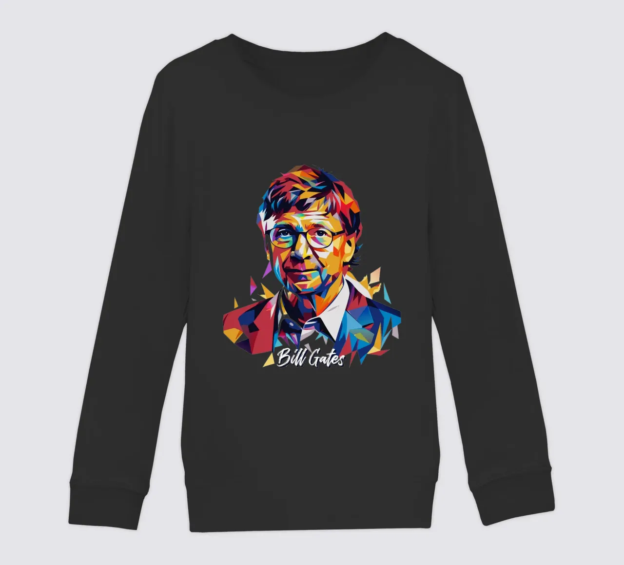 Bill Gates In WPAP Pop ARt felpa bambino da vectorartnesia