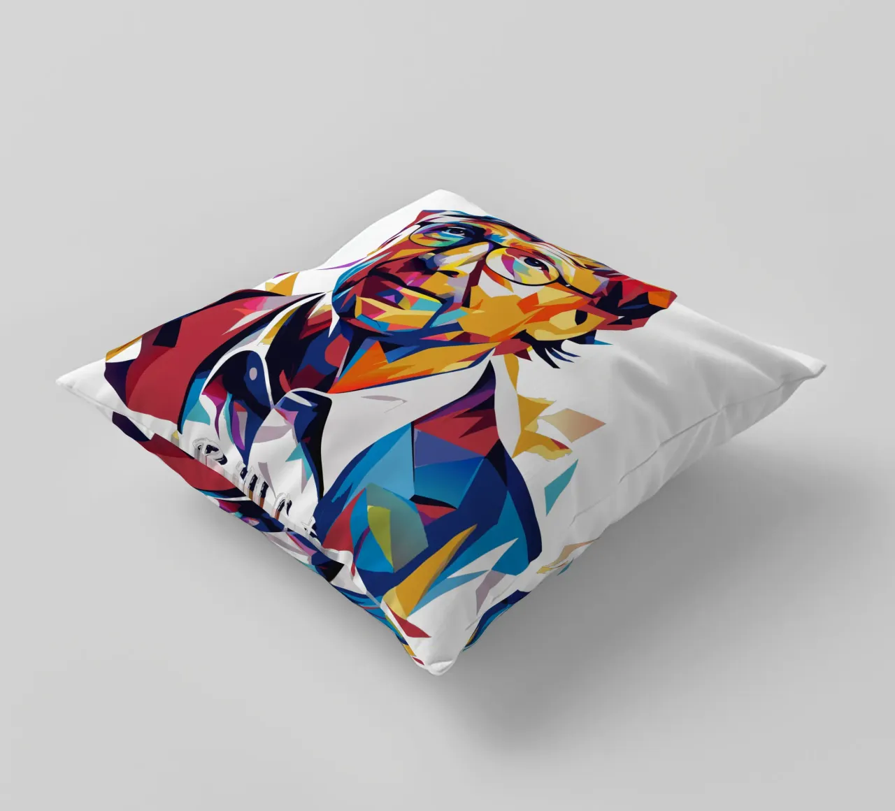 Bill Gates In WPAP Pop ARt cuscino da vectorartnesia