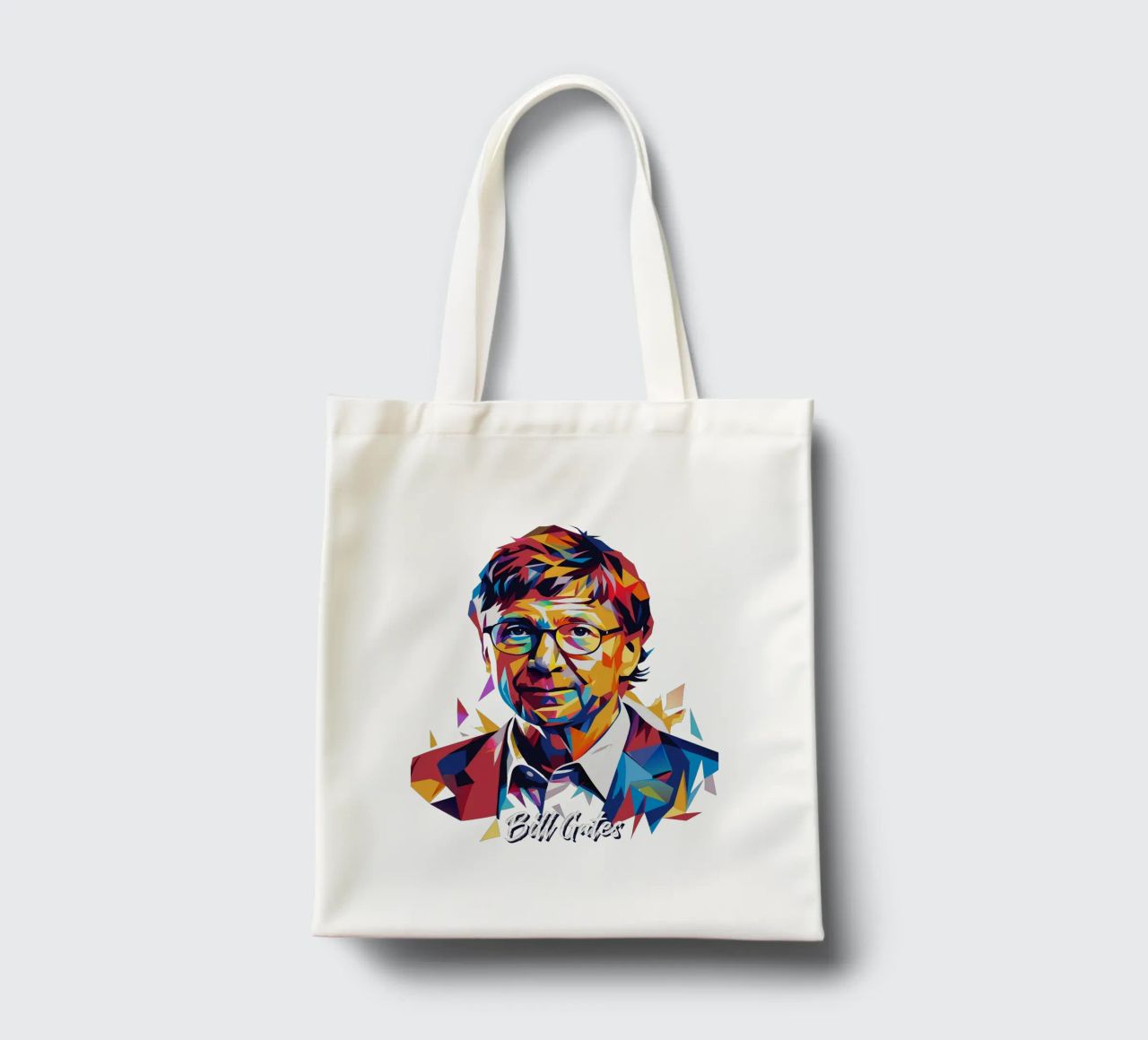 Bill Gates In WPAP Pop ARt borsa in juta da vectorartnesia