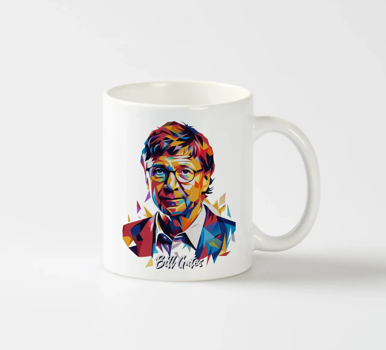 Bill Gates In WPAP Pop ARt mug en céramique de vectorartnesia