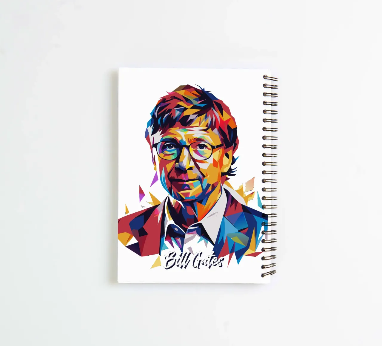Bill Gates In WPAP Pop ARt diario ad anelli da vectorartnesia