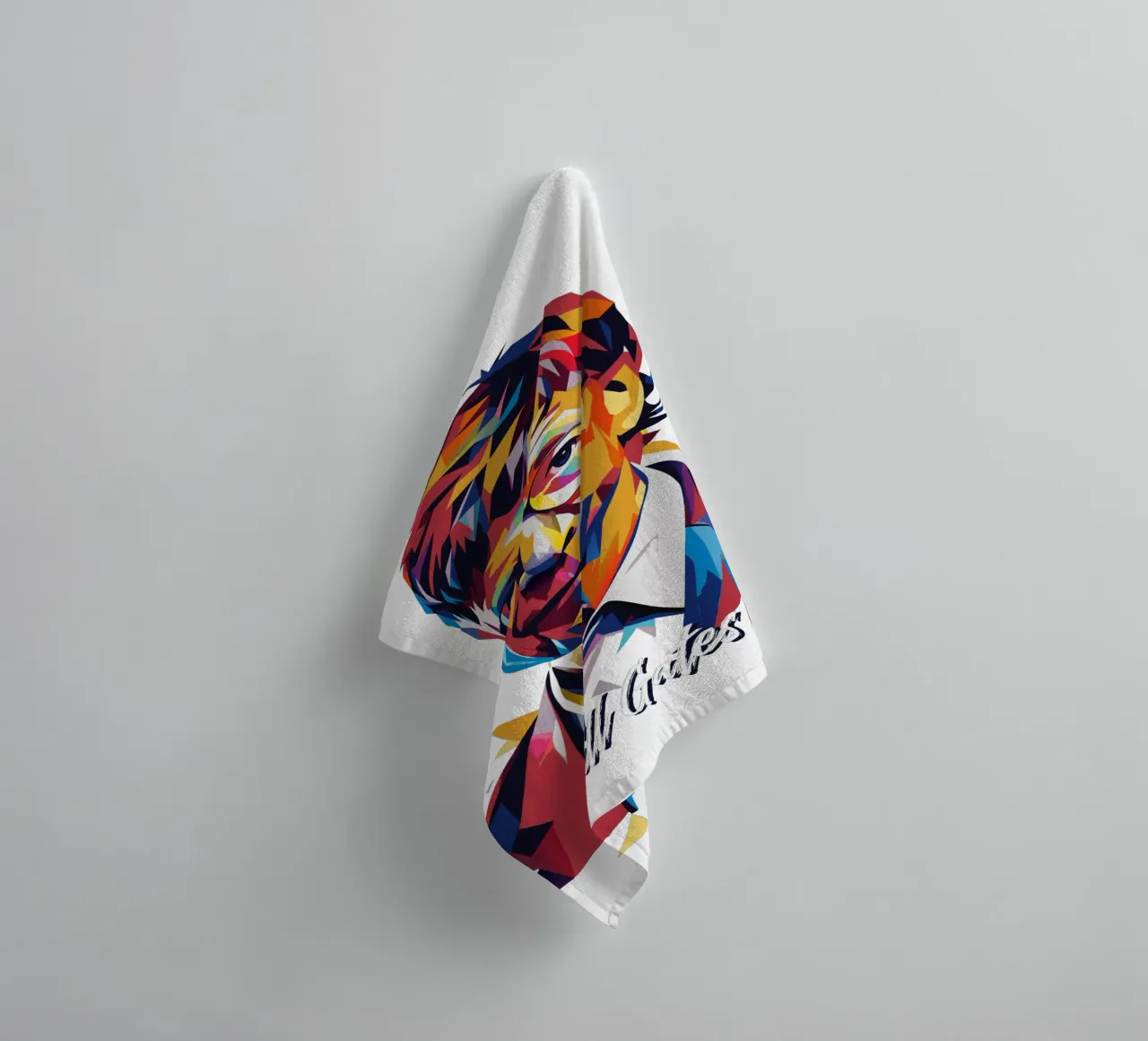 Bill Gates In WPAP Pop ARt asciugamano da bagno da vectorartnesia