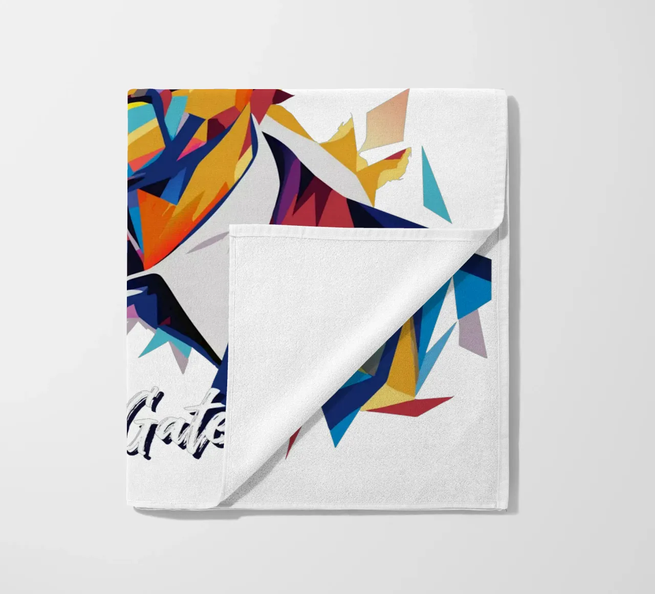 Bill Gates In WPAP Pop ARt beach towel by vectorartnesia