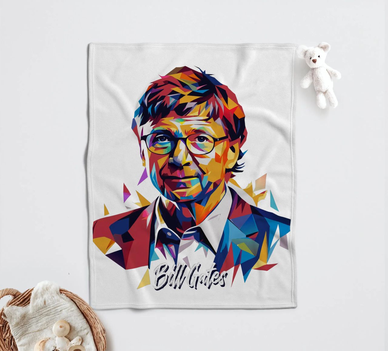 Bill Gates In WPAP Pop ARt coperta in pile da vectorartnesia