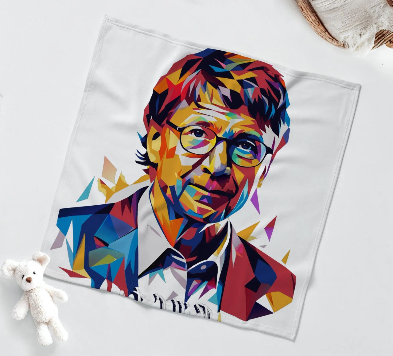 Bill Gates In WPAP Pop ARt coperta in pile da vectorartnesia