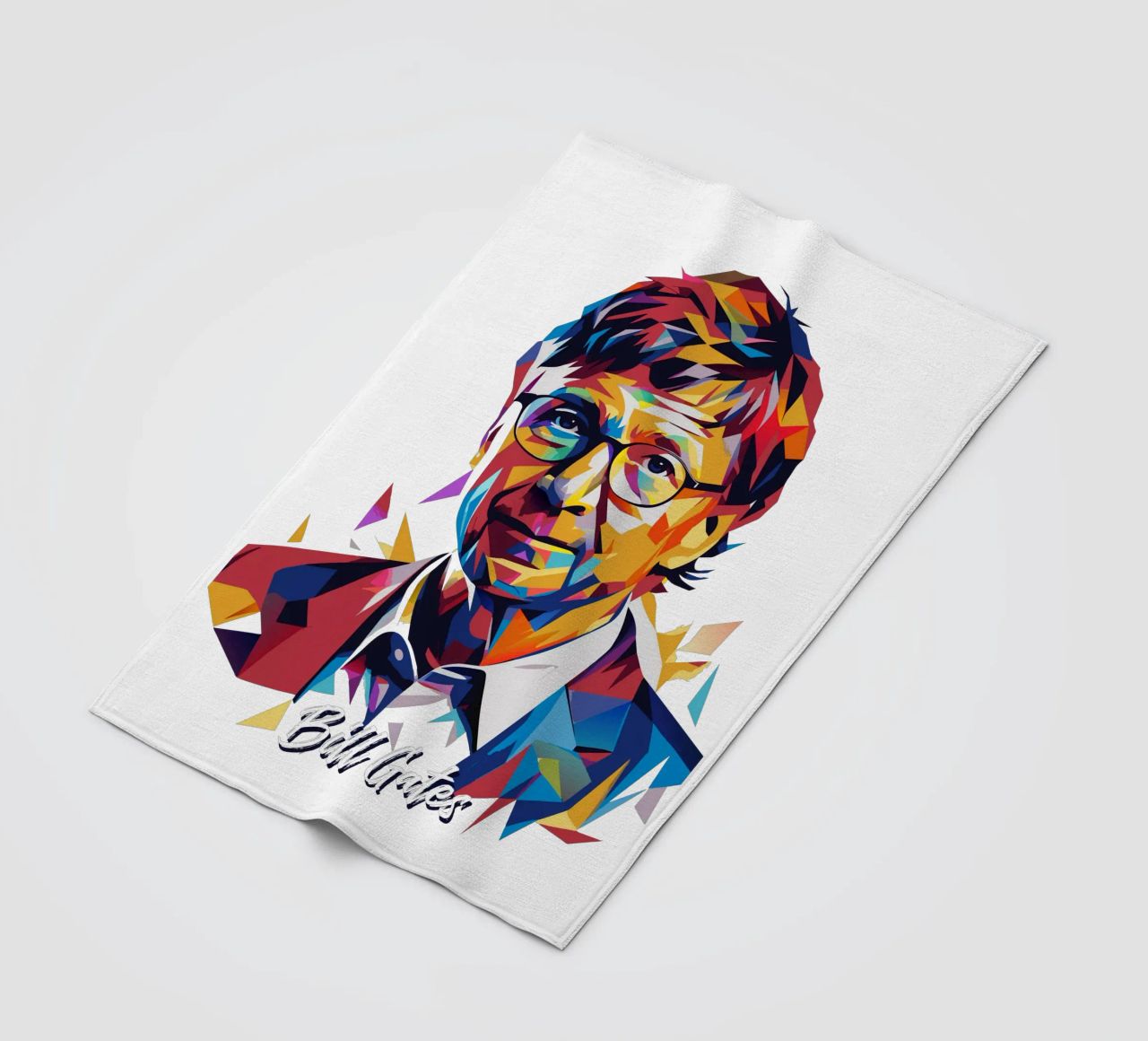 Bill Gates In WPAP Pop ARt coperta in pile da vectorartnesia