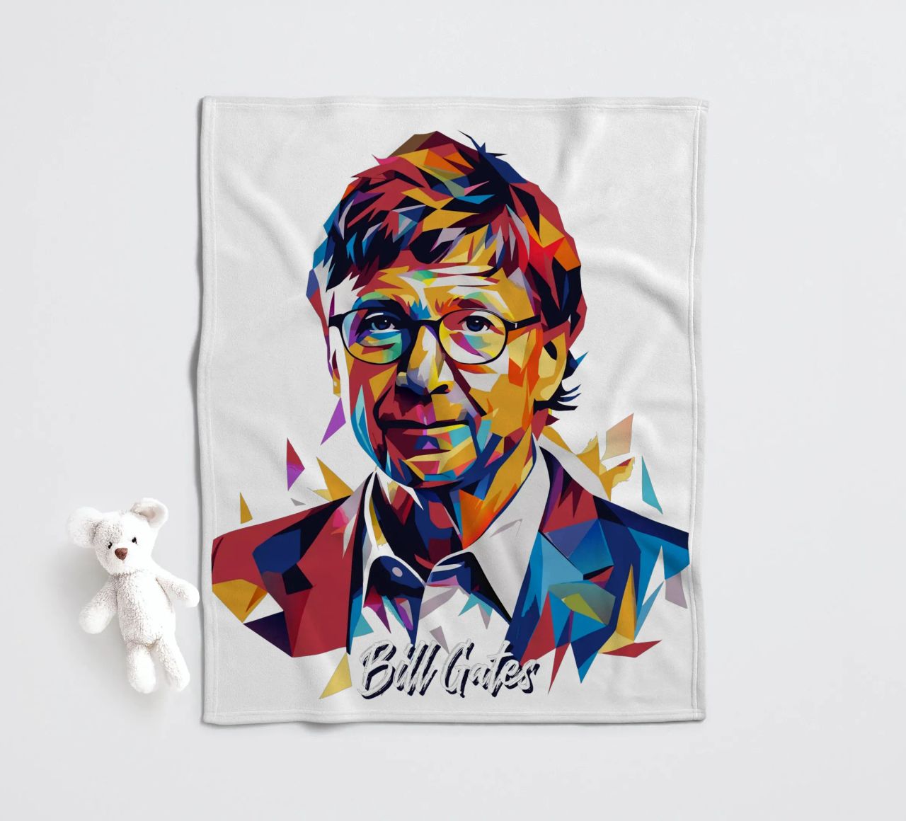 Bill Gates In WPAP Pop ARt coperta in pile da vectorartnesia
