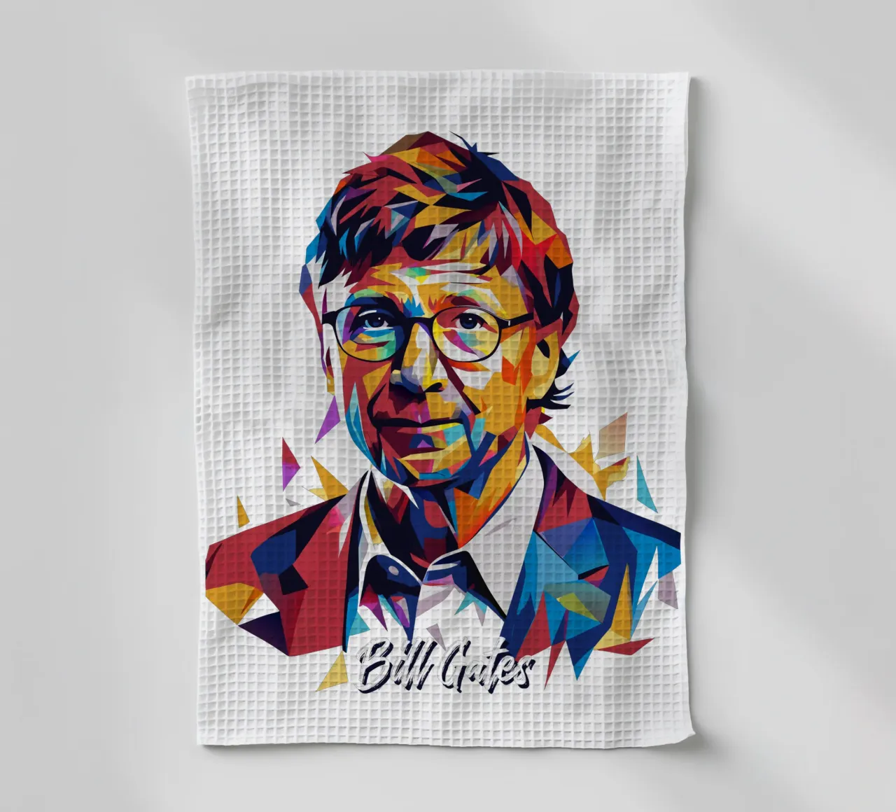 Bill Gates In WPAP Pop ARt torchon de vectorartnesia
