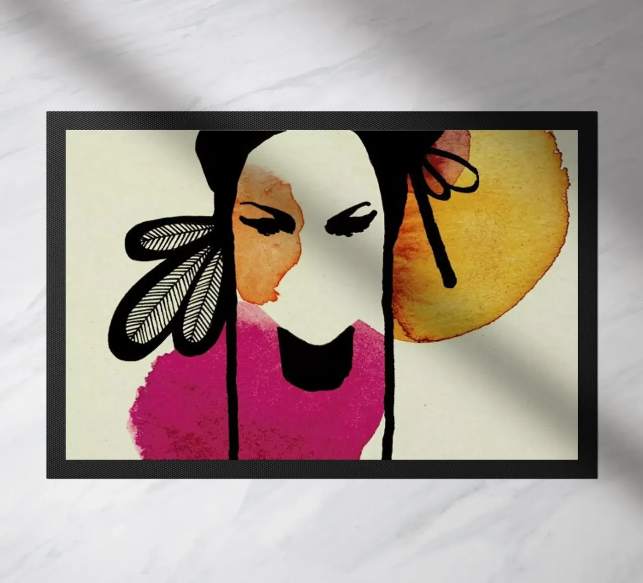 Doll 3 doormat by Ekaterina Koroleva