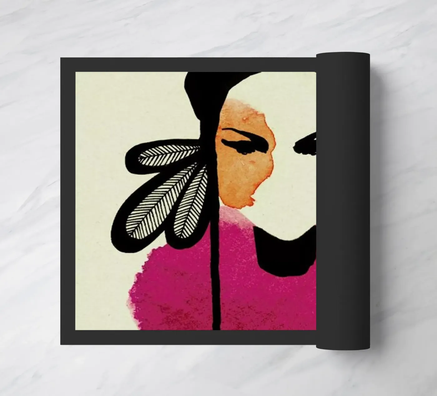 Doll 3 doormat by Ekaterina Koroleva