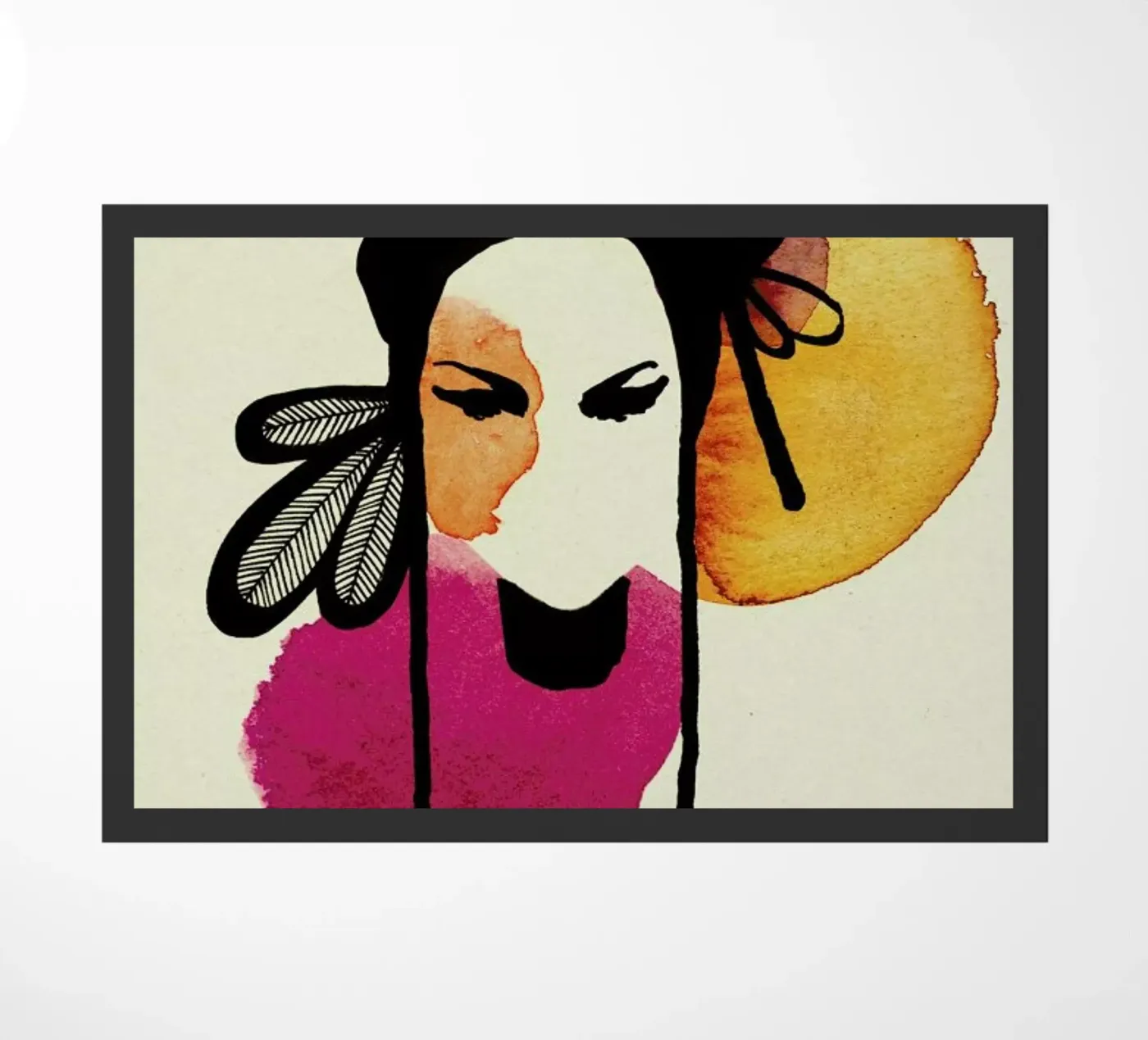 Doll 3 doormat by Ekaterina Koroleva