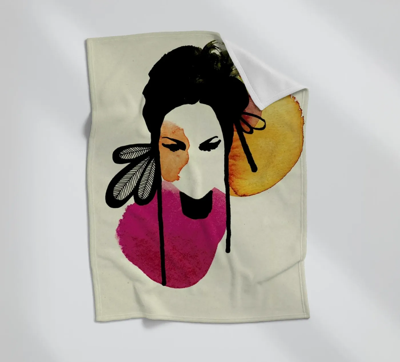 Doll 3 fleecedeken van Ekaterina Koroleva