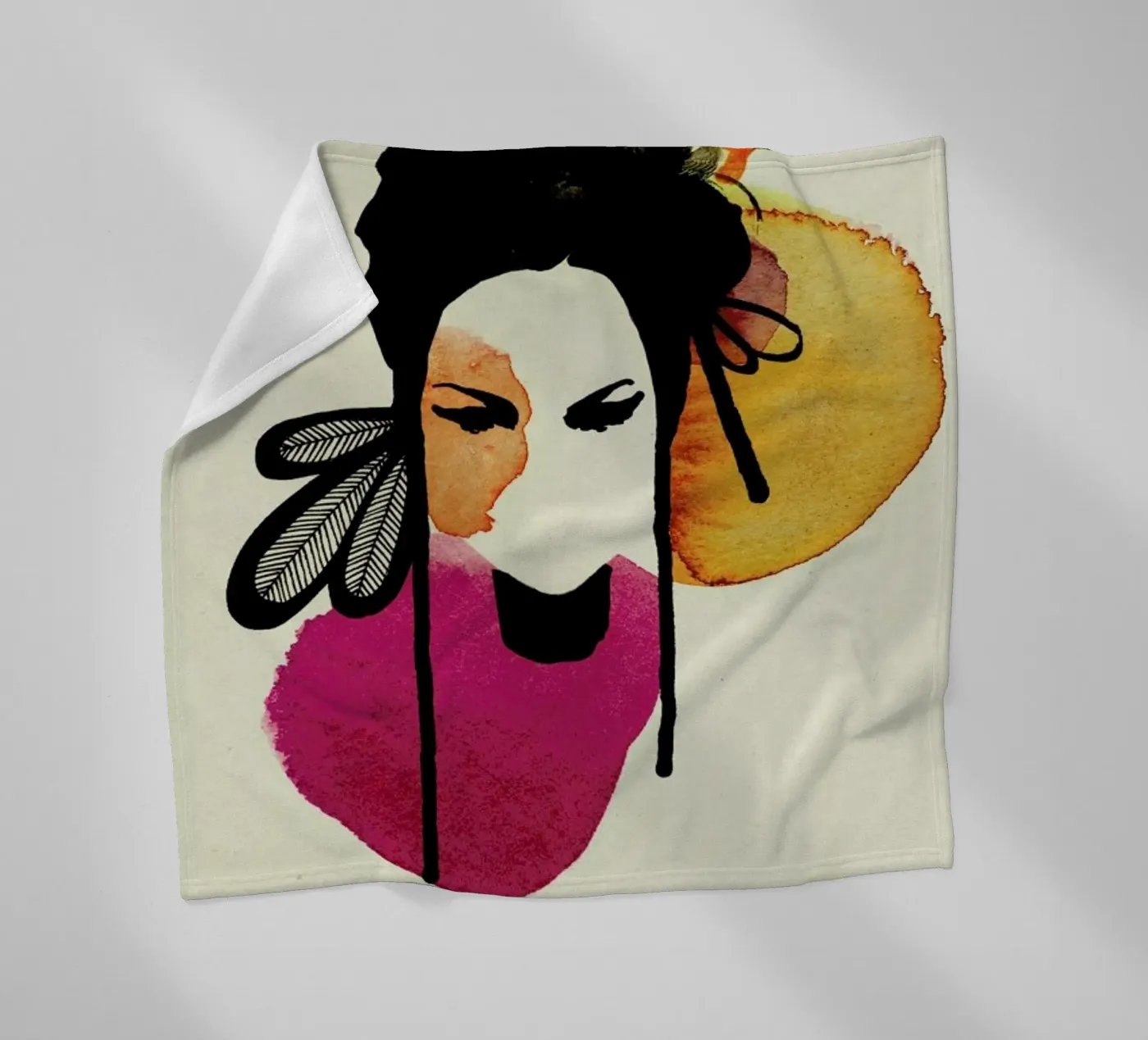 Doll 3 fleecedeken van Ekaterina Koroleva