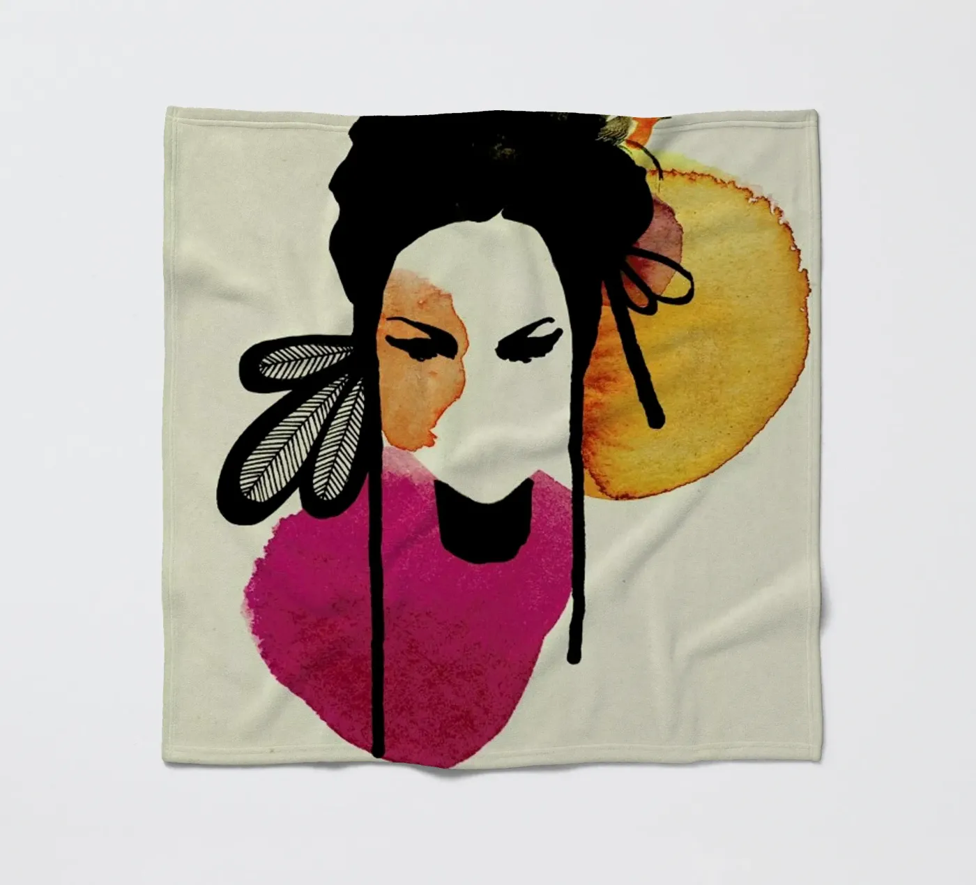 Doll 3 fleecedeken van Ekaterina Koroleva