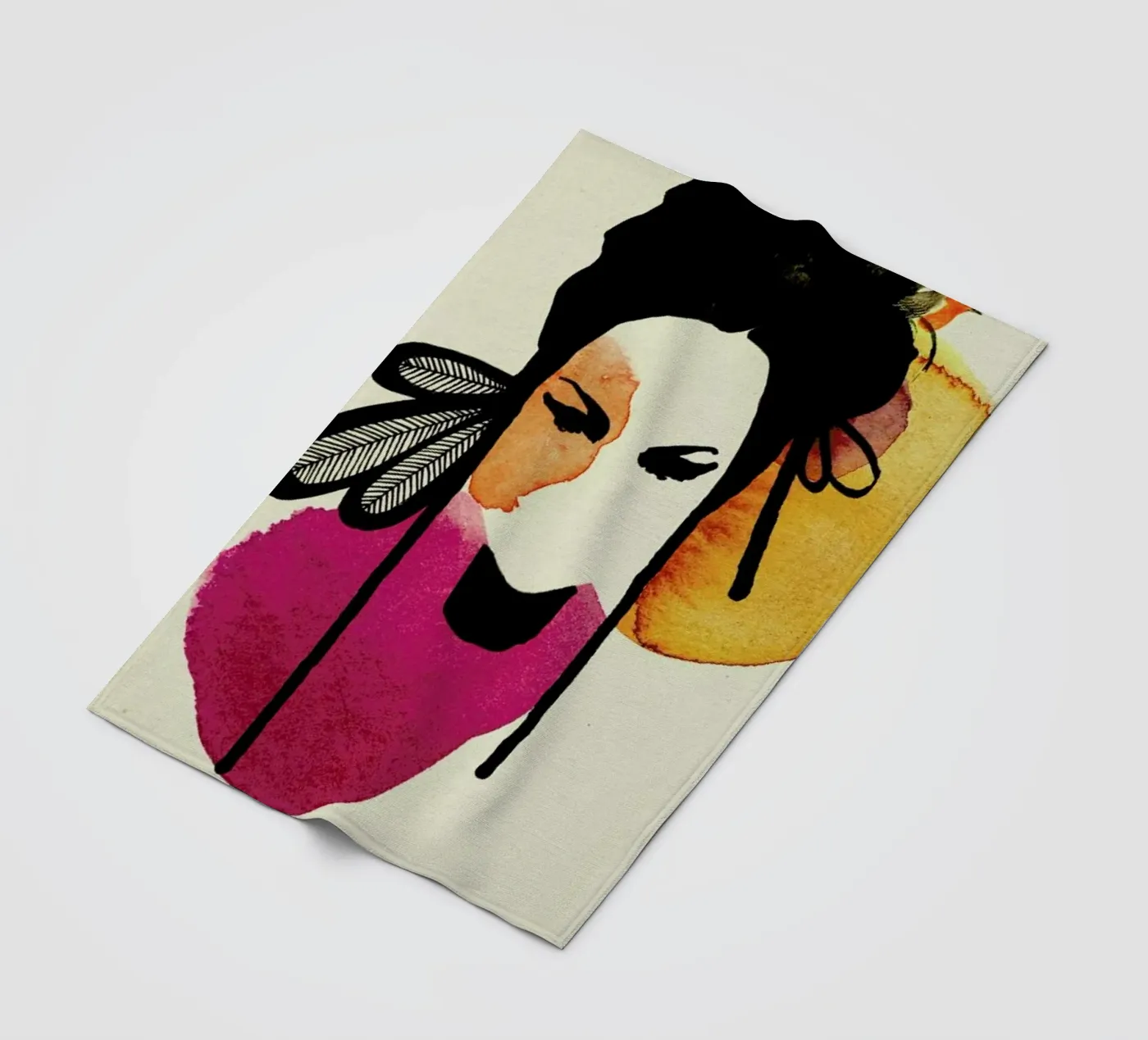 Doll 3 fleecedeken van Ekaterina Koroleva